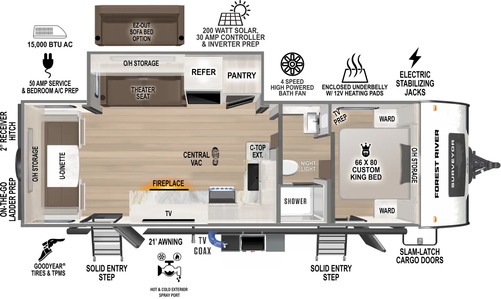 Grand Surveyor 253RLS Floorplan